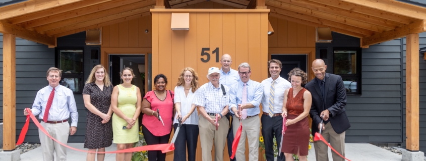 Ribbon cutting at WWCH II